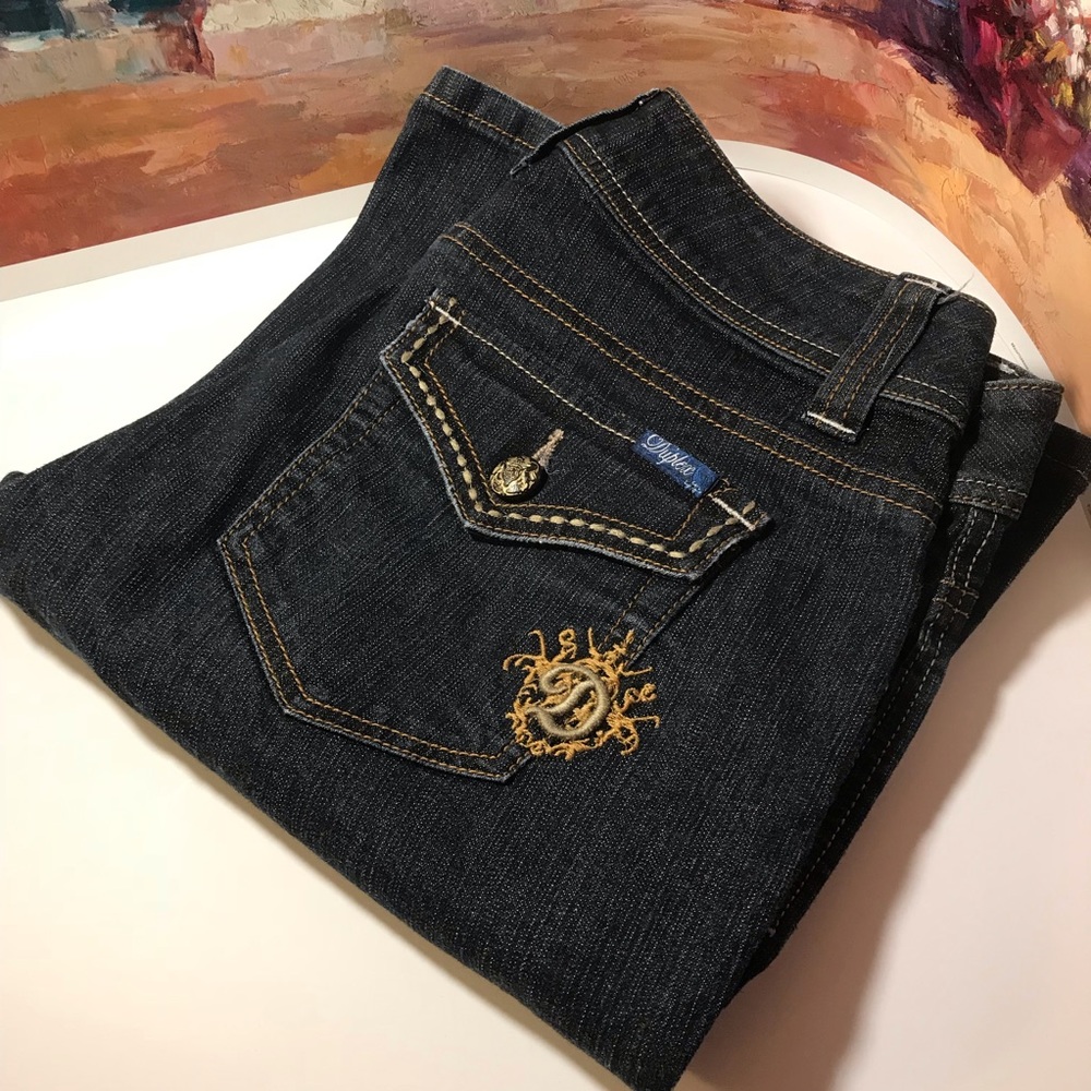Duplex Dark Wash Bootcut Jeans